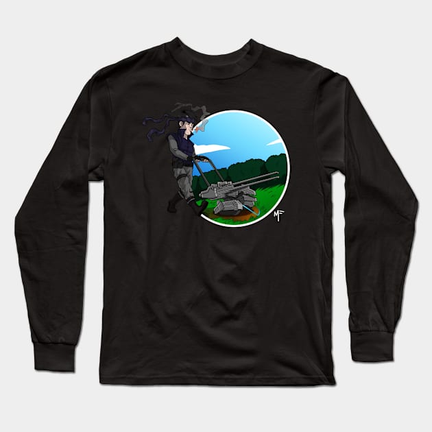 Mowing Gear Solid Long Sleeve T-Shirt by FergusonDesign